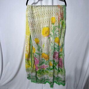 Woman’s floral oversized scarf/sarong. Gorgeous colours!!